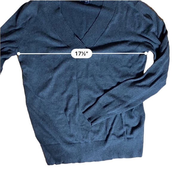 GAP Factory gray deep v neck sweater - Picture 5 of 6